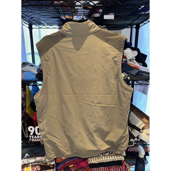 Vintage LL bean Fleeced Tan Vest Size Medium - Picture 5 of 5